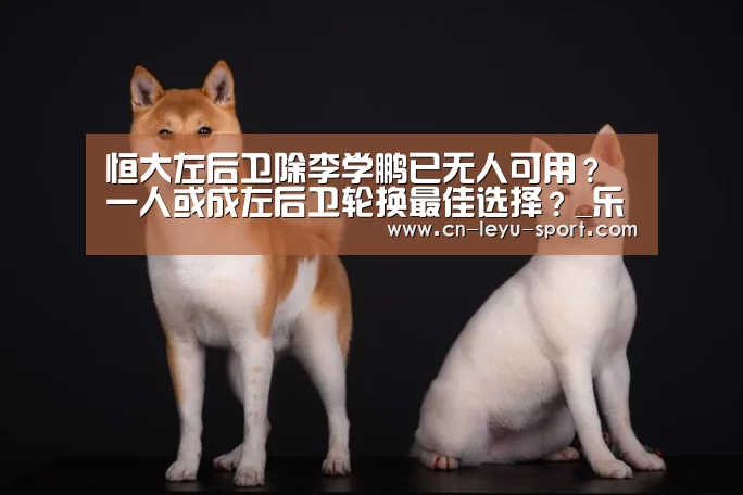 恒大左后卫除李学鹏已无人可用?一人或成左后卫轮换最佳选择?_乐鱼体育(图2) 乐鱼体育平台